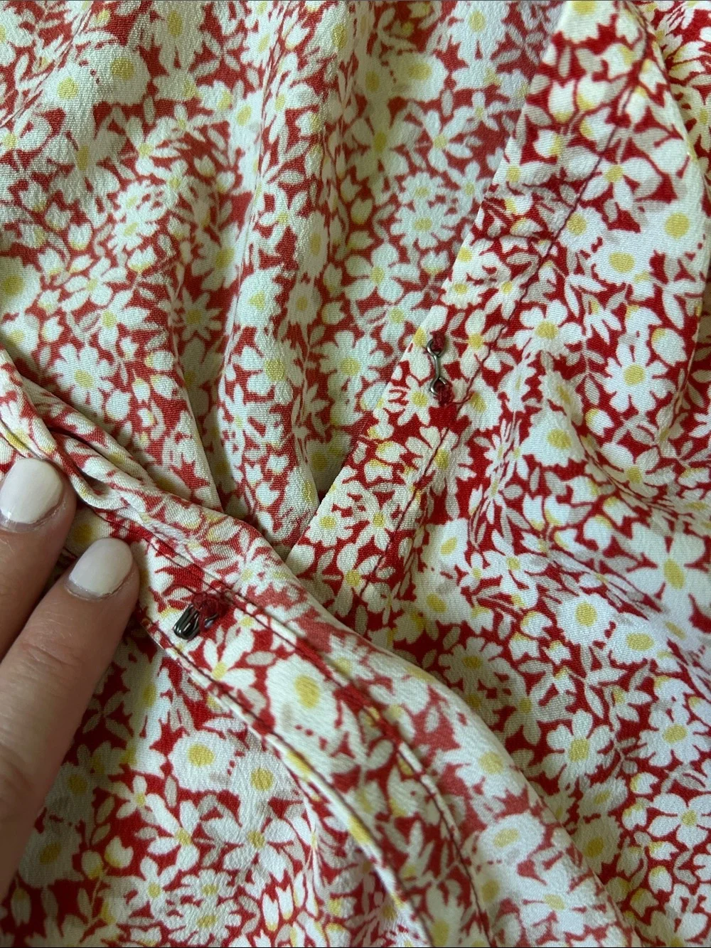 Abercrombie & Fitch Floral Wrap Top